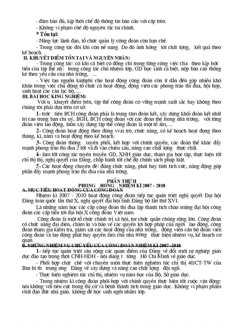 image for page Báo cáo tổng kết cđ 2009