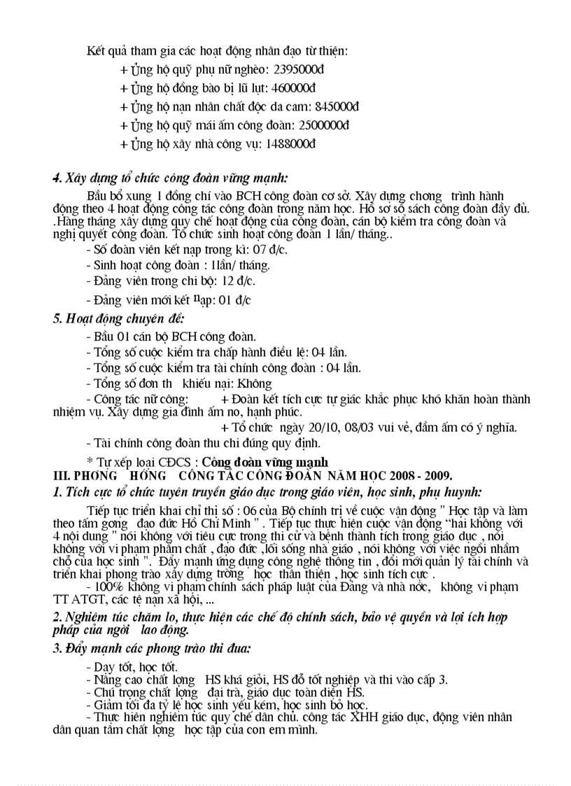 image for page Báo cáo tổng kết cđ 2009