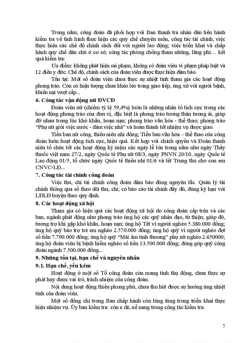 image for page Báo cáo tổng kết CĐCS