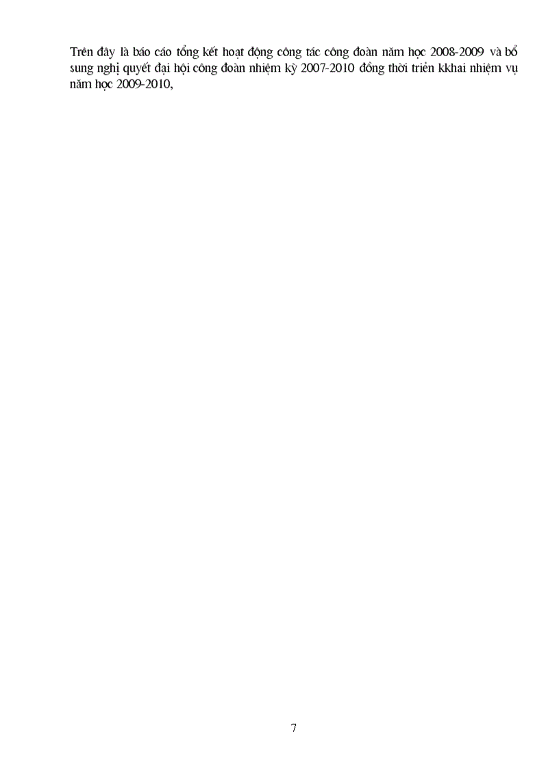 image for page Báo cáo tổng kết công đoàn năm 2008 2009