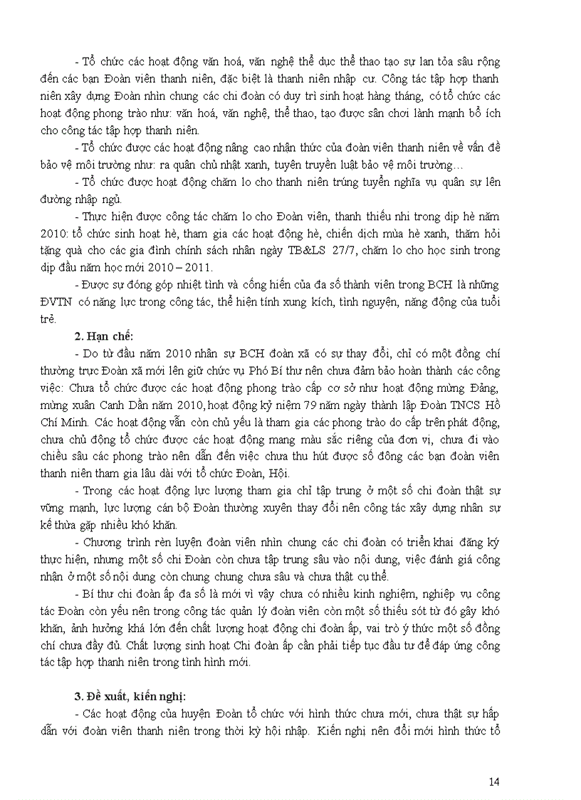 image for page Bao cao tong ket cong tac doan nam 2010