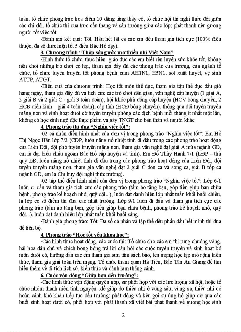 image for page Báo cáo tổng kết công tác đội 09 10