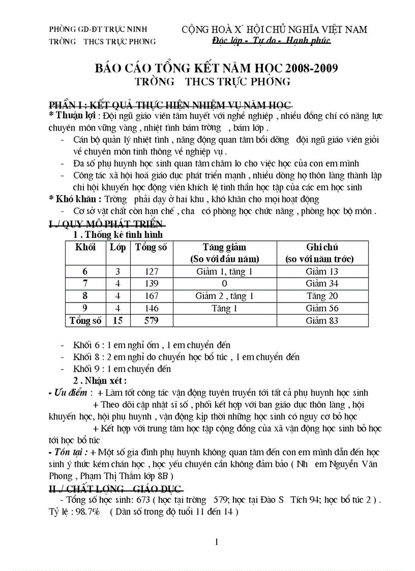 image for page Báo cáo tổng kết cuối năm