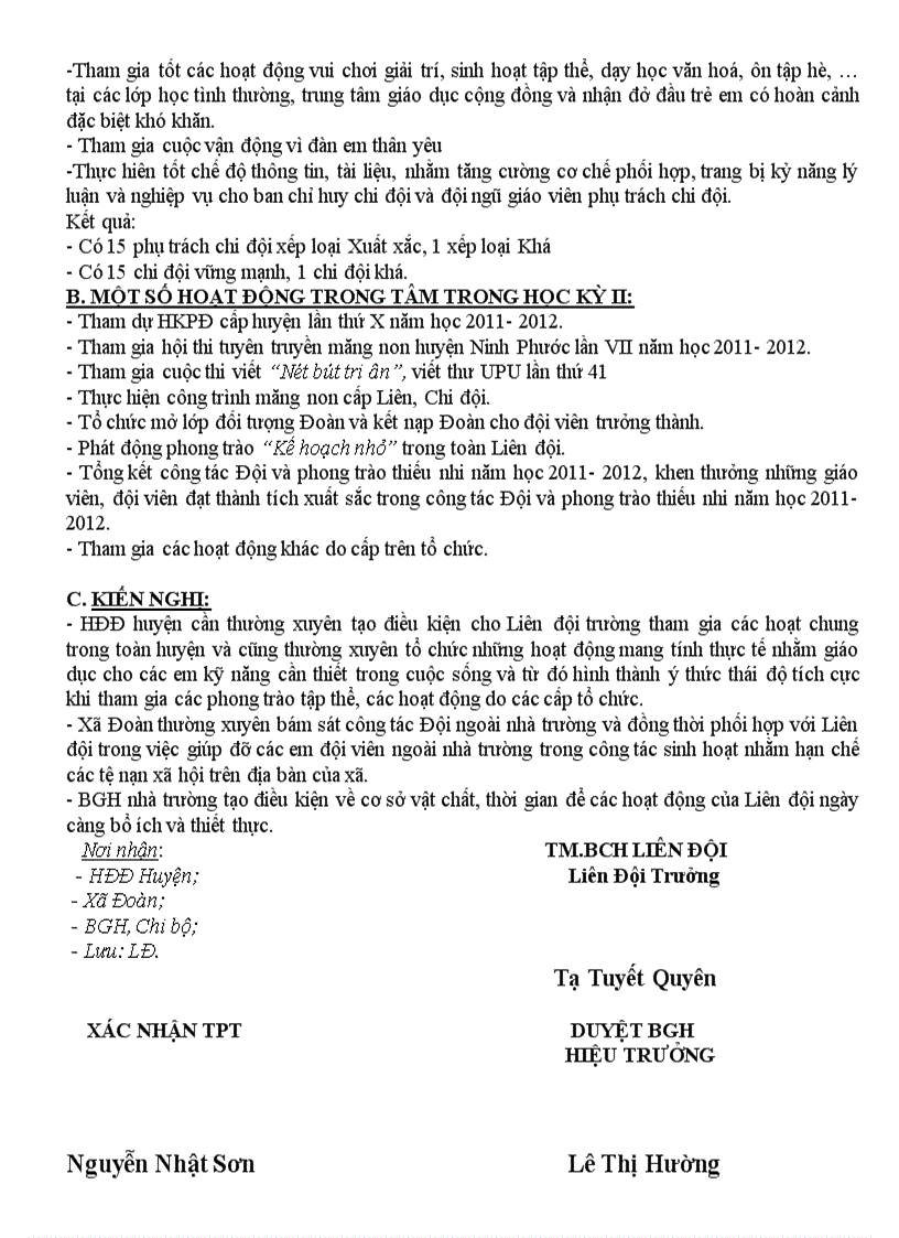 image for page Báo cáo tổng kết Đội 2011 2012