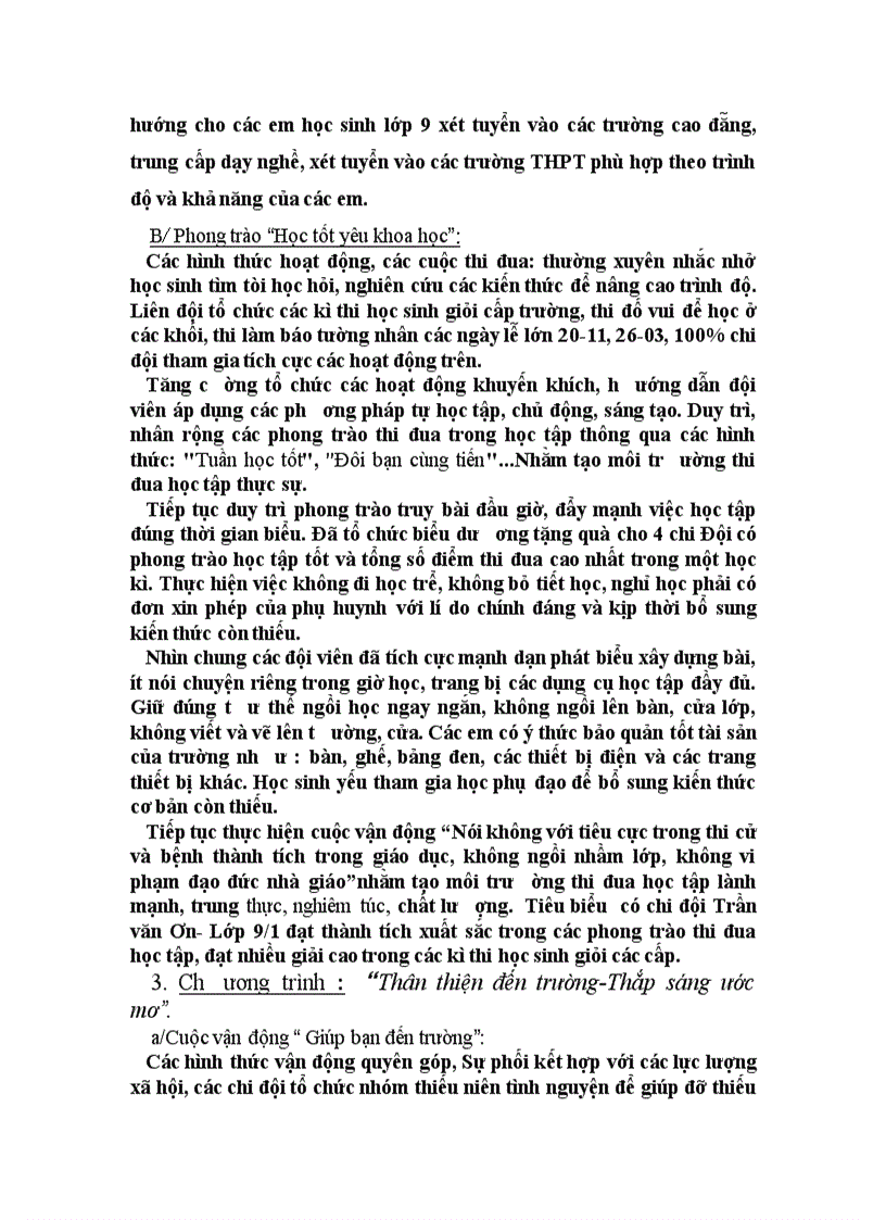 image for page Báo cáo Tổng kết Đội TNTP HCM 2009 2010