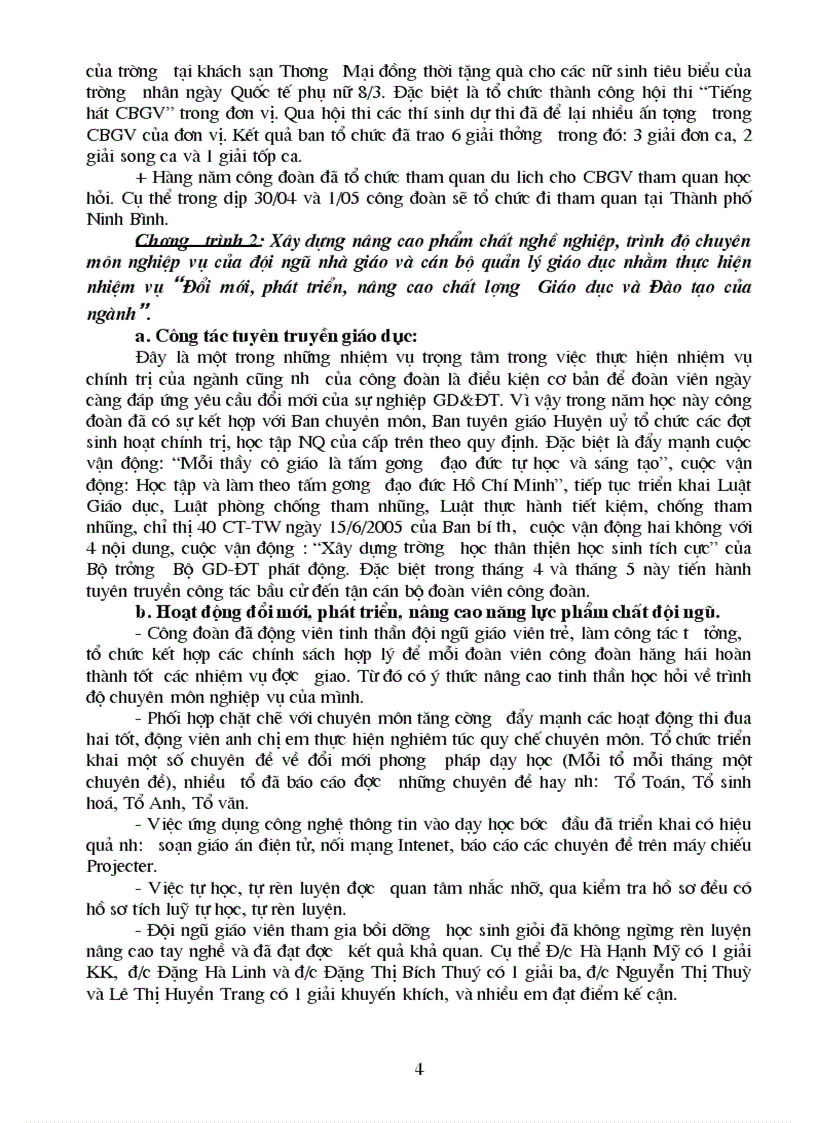 image for page Báo cáo tổng kết hoạt động công đoàn trường THPT Nguyễn Thị Bích Châu năm 2010 2011