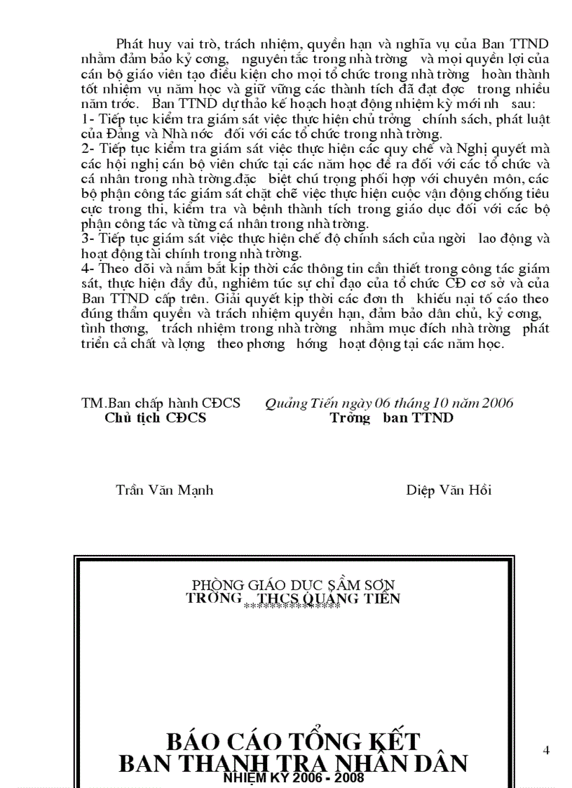 image for page Bao cao Tong ket hoat dong cua ban thanh tra nhan dan