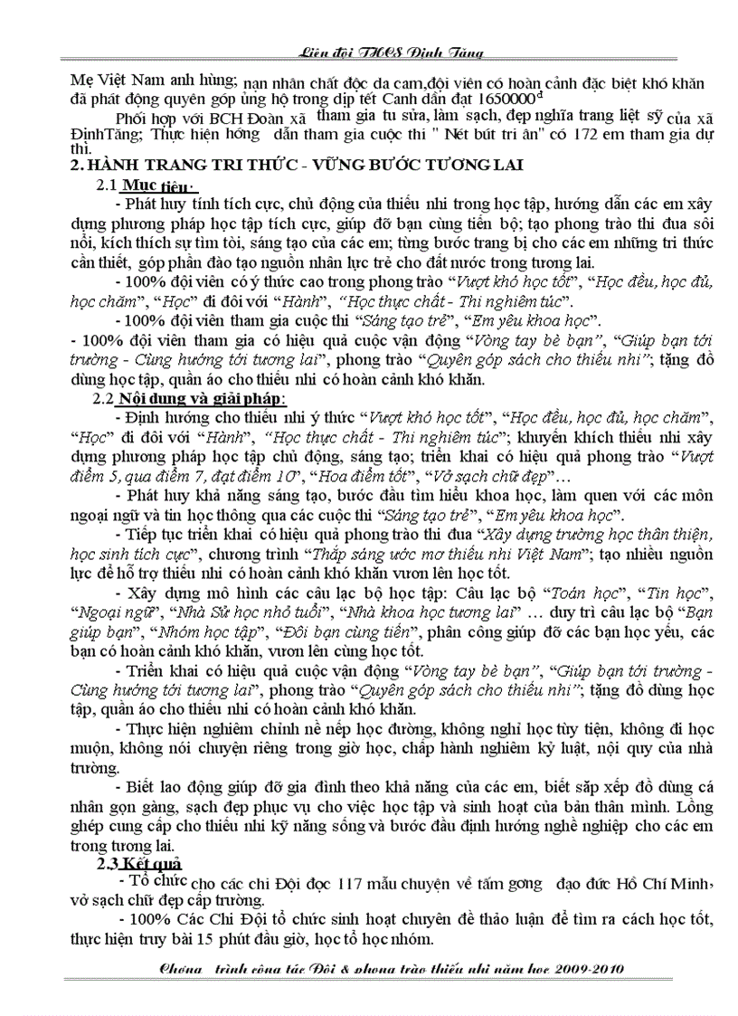 image for page Bao cao tong ket hoat dong doi nam hoc 2009 2010