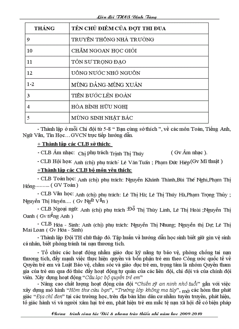 image for page Bao cao tong ket hoat dong doi nam hoc 2009 2010