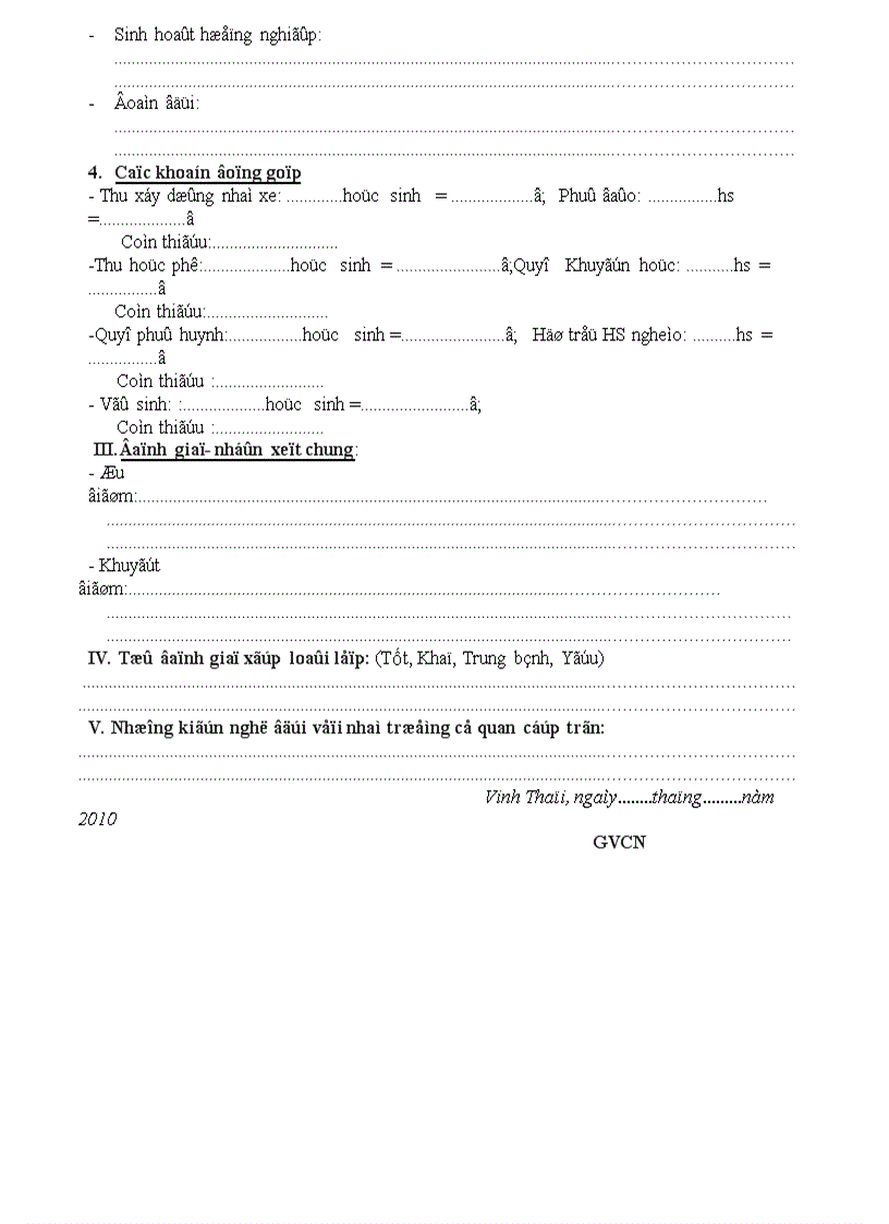 image for page Bao cao tong ket lop