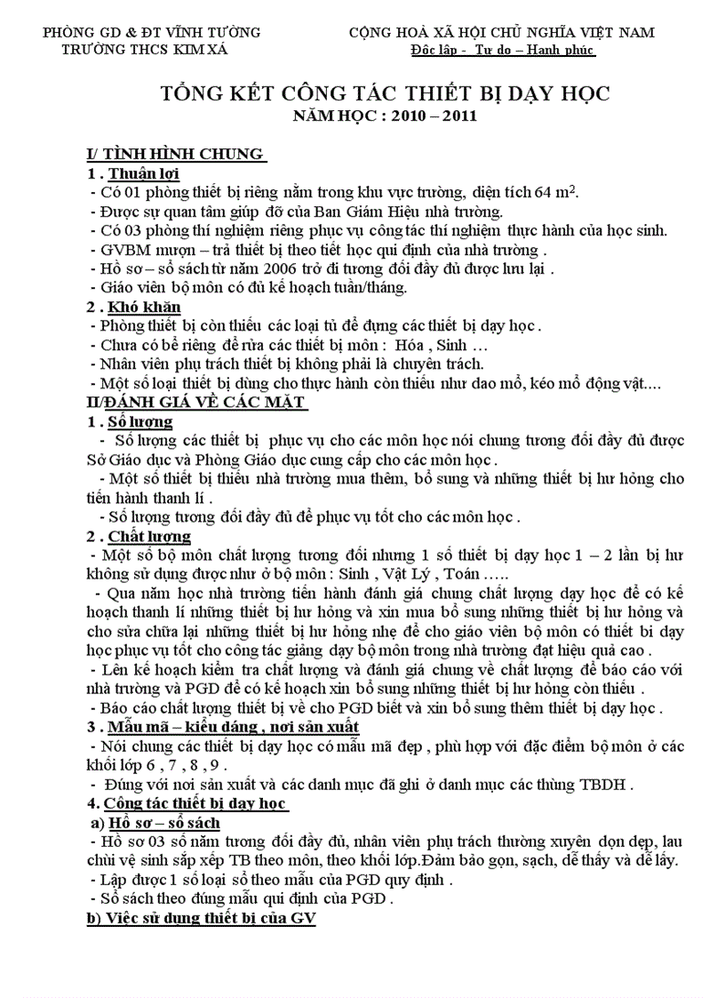 image for page Báo cáo tổng kết TBDH