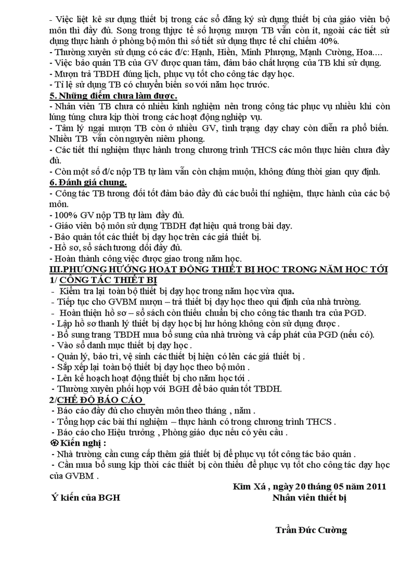 image for page Báo cáo tổng kết TBDH