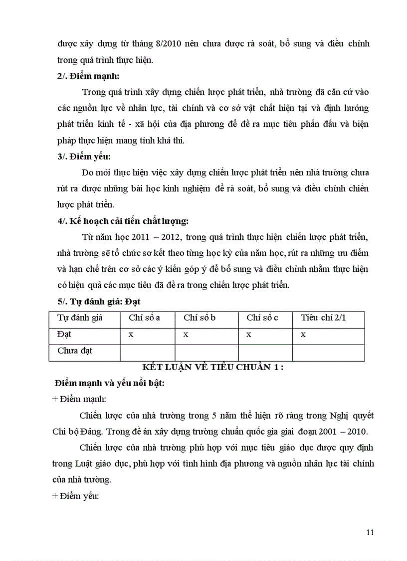 image for page Báo cáo tự đánh giá chất lượng giáo dục THCS