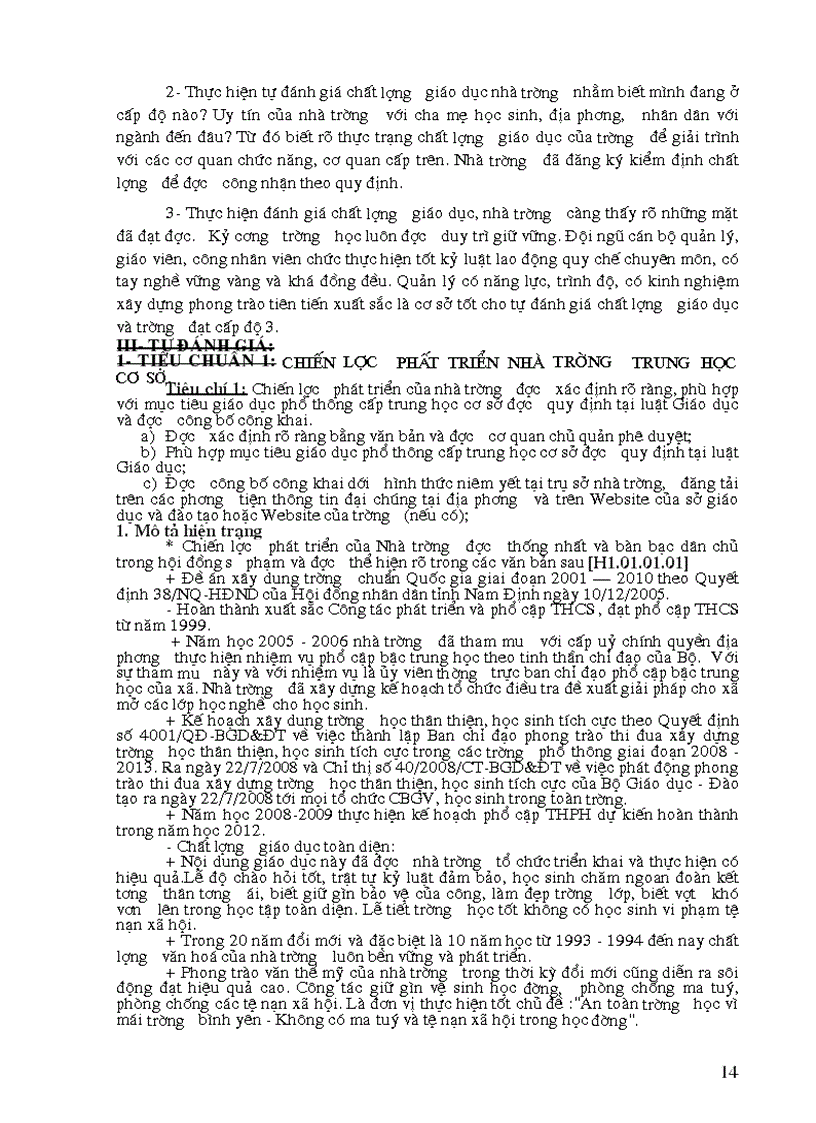 image for page Báo cáo tự đánh giá KĐCL