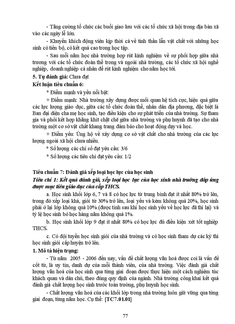 image for page Báo cáo tự đánh giá KDCLGD THCS