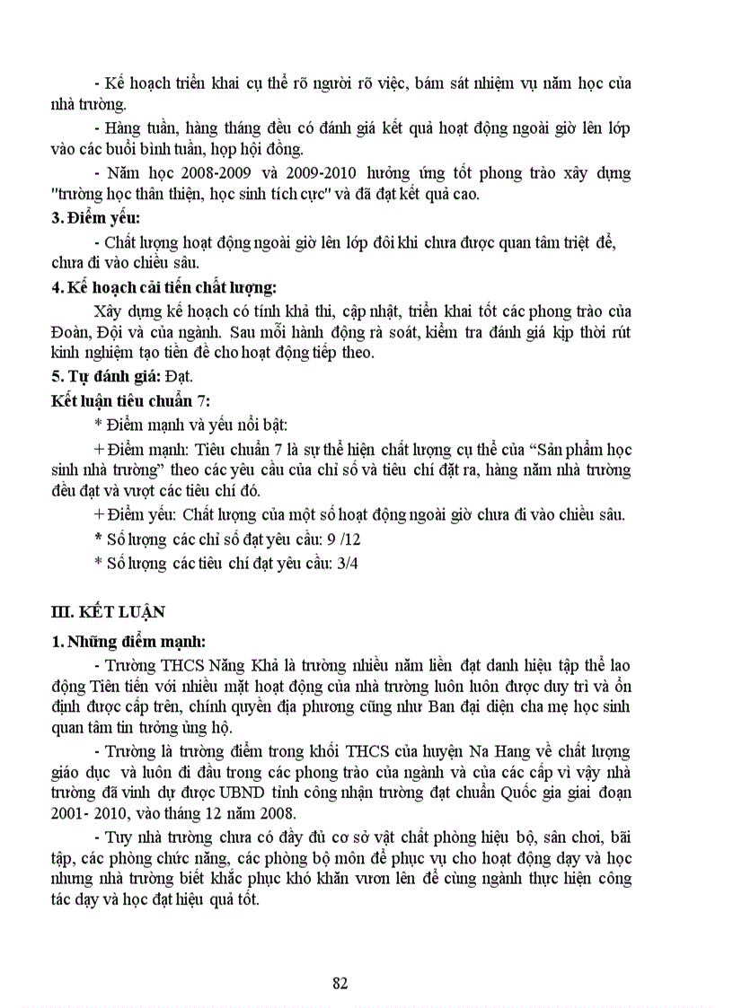 image for page Báo cáo tự đánh giá KDCLGD THCS