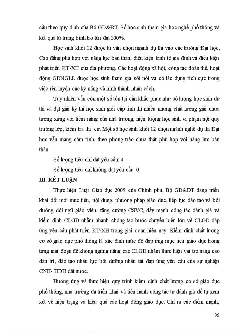 image for page Báo cáo Tự đánh giá THPT Tam Nông