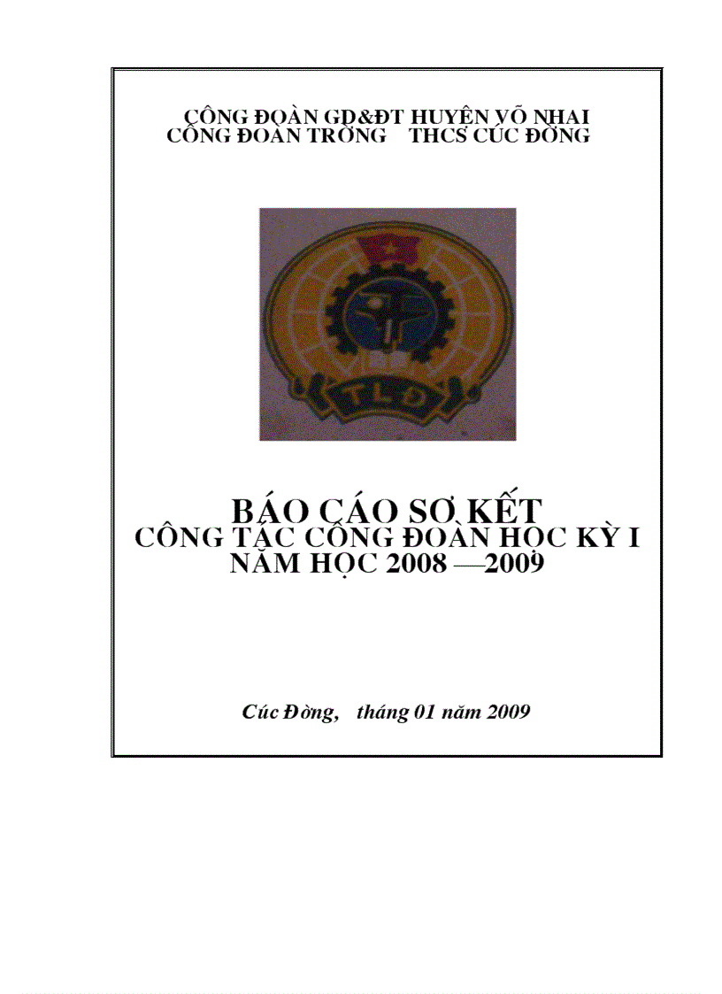 image for page BC Công đoàn HKI 2008 2009