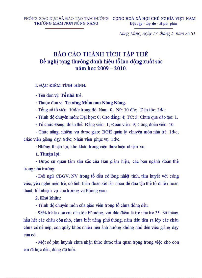 image for page BC thanh tich to LĐXS