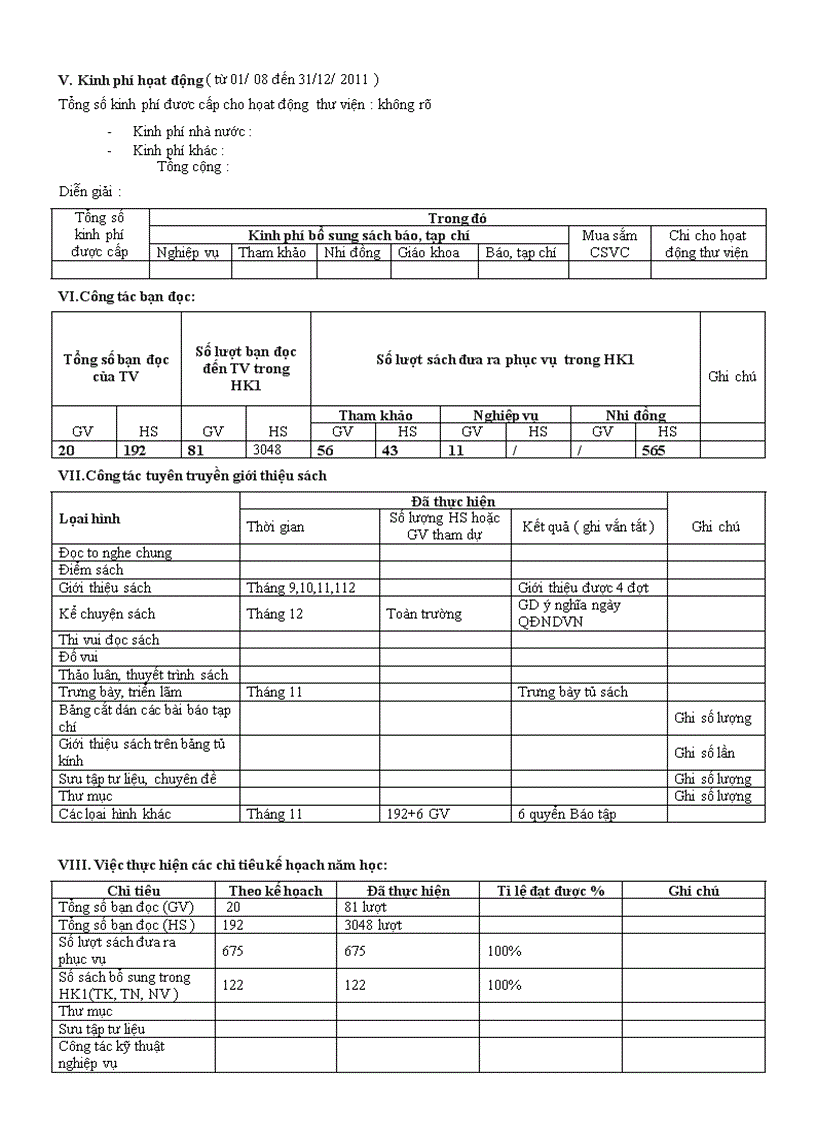 image for page BC thu vien HK 1 2011 2012
