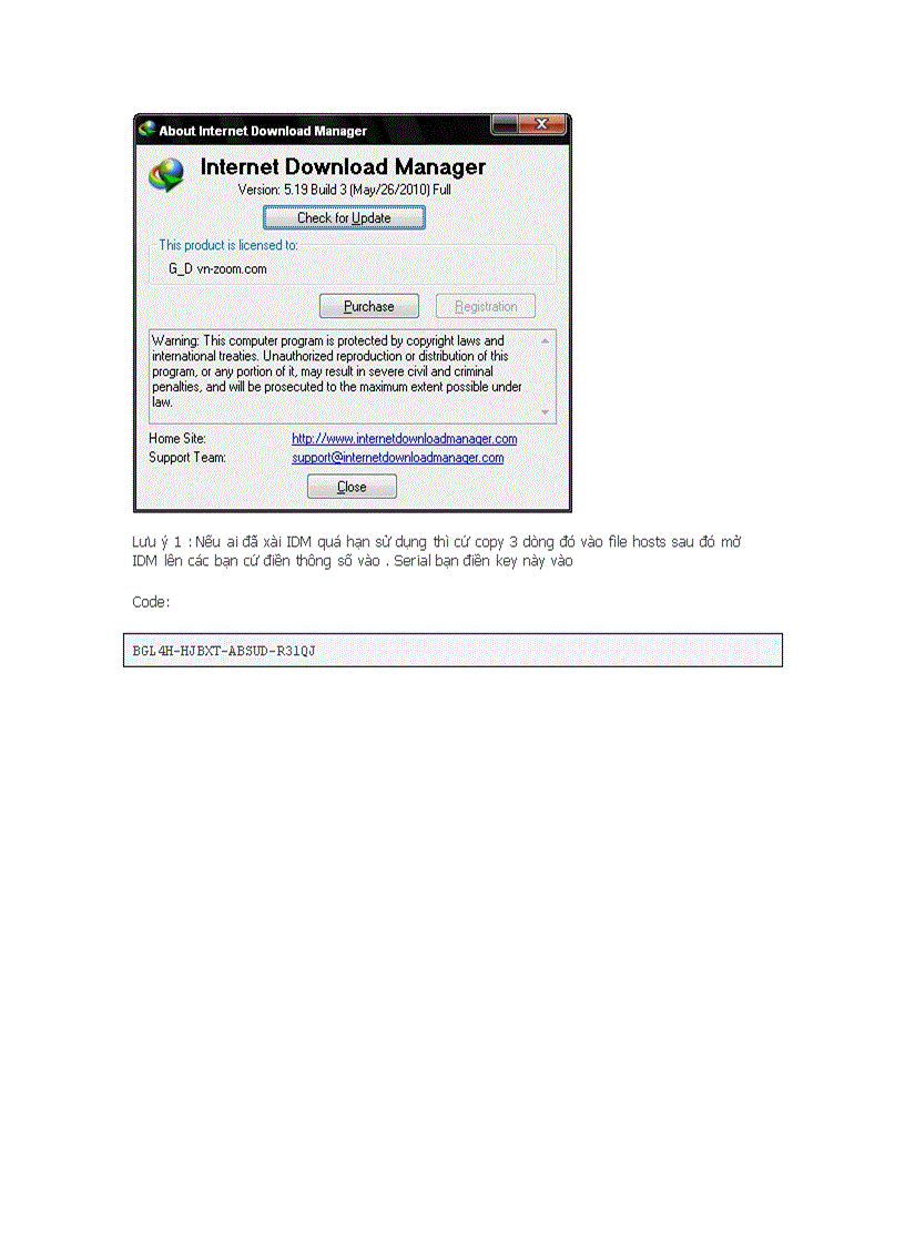 image for page Be crack phan mem IDM