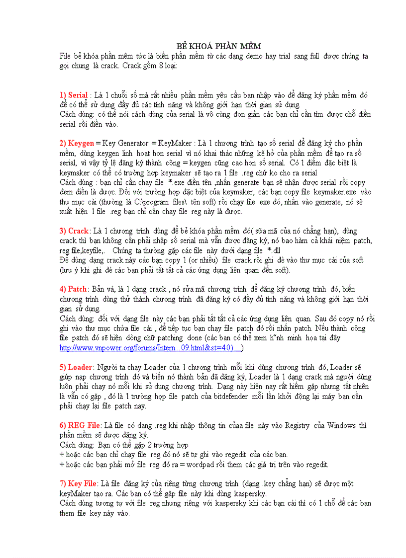 image for page Bẻ khoá phần mềm