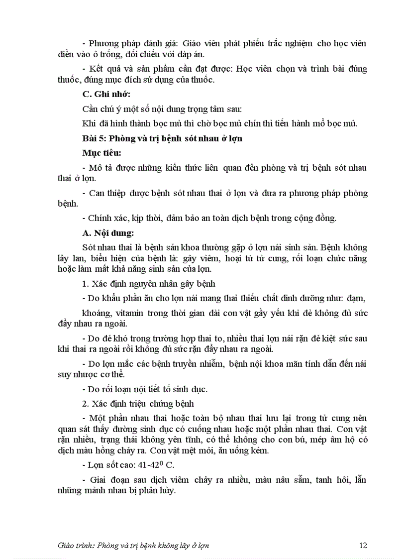 image for page Bệnh không lây ở lợn