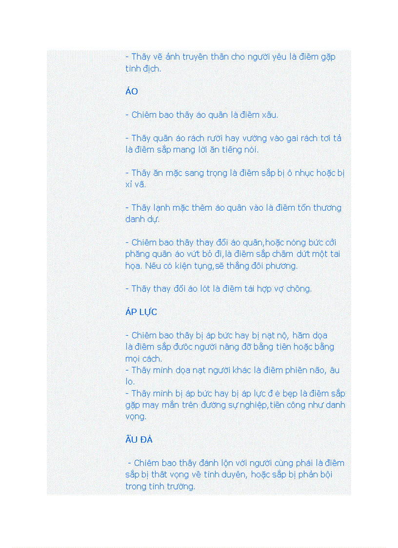 image for page Bí ẩn những điềm chiêm bao