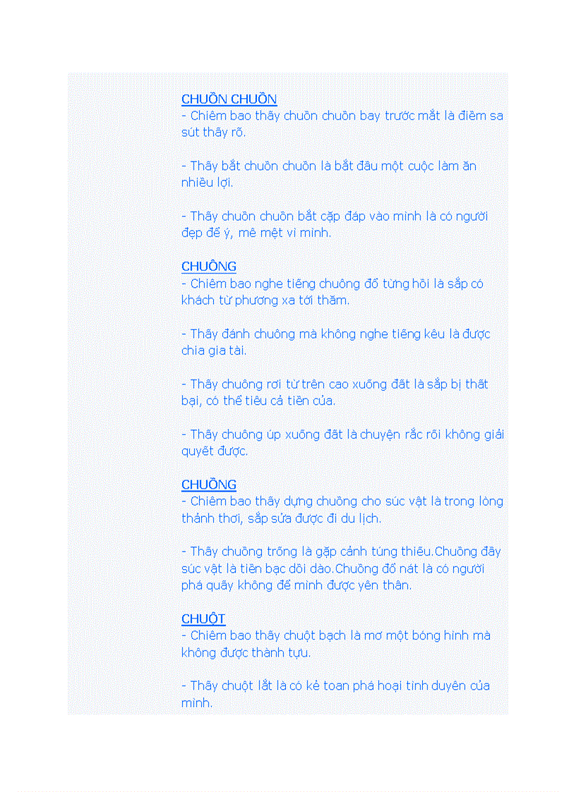 image for page Bí ẩn những điềm chiêm bao