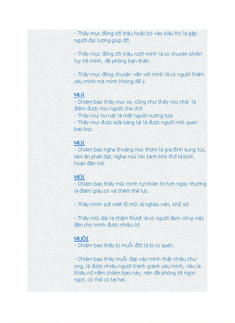 image for page Bí ẩn những điềm chiêm bao