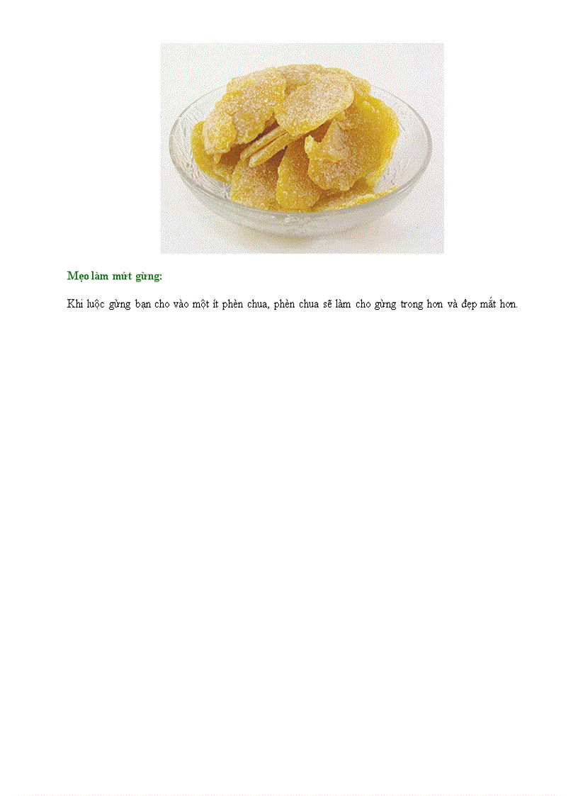 image for page Bí quyết cho từng loại mứt Tết