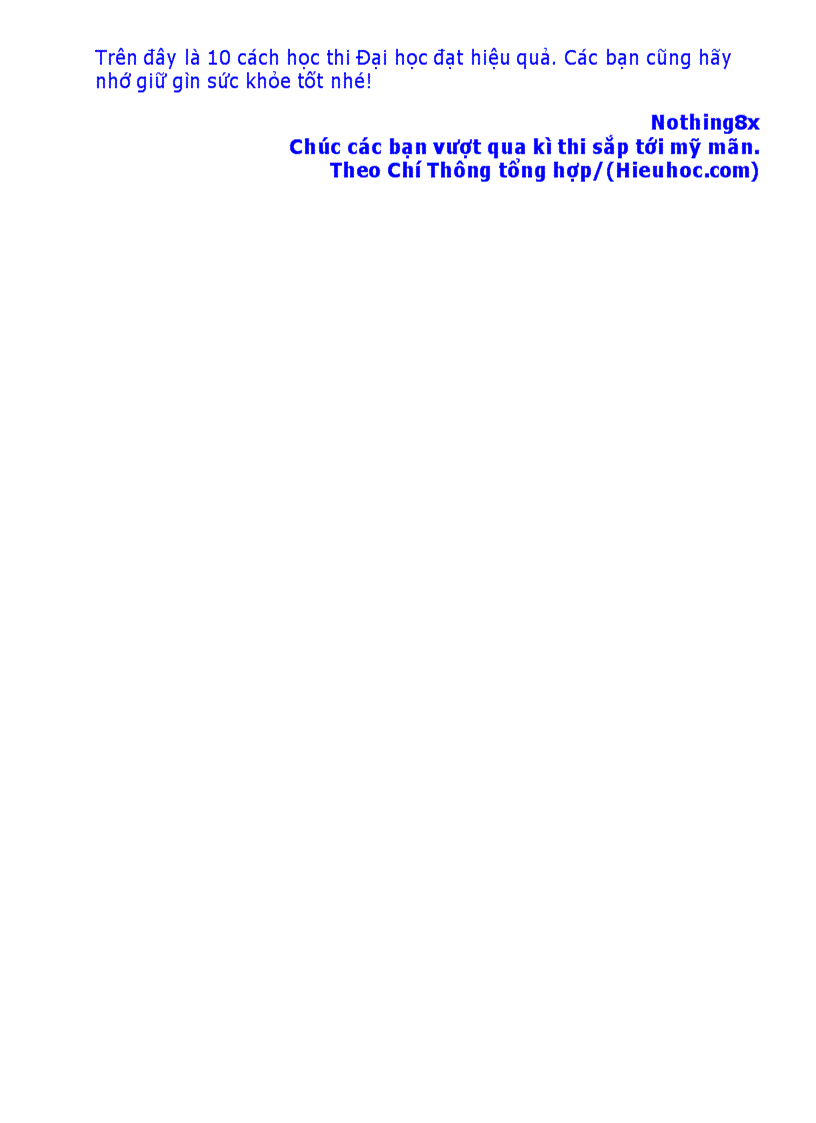 image for page Bí quyết học thi có hiệu quả