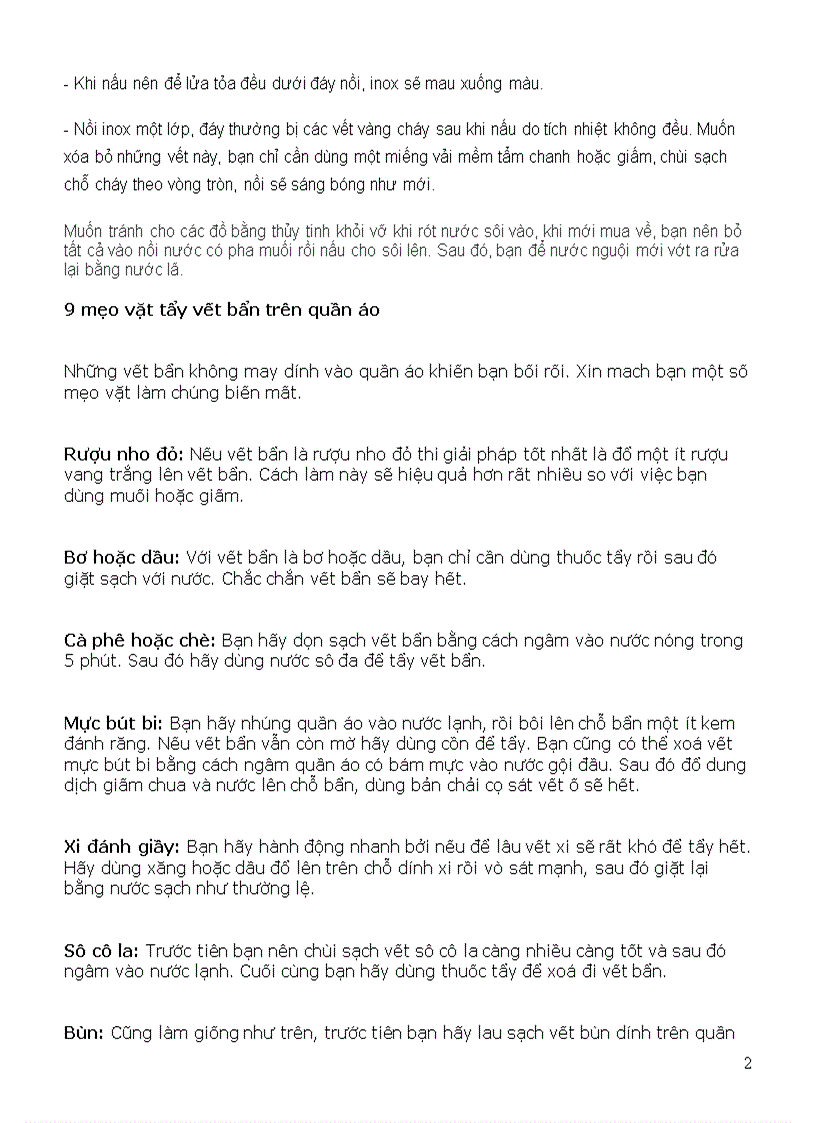 image for page Bi quyet tay vet ban quan ao