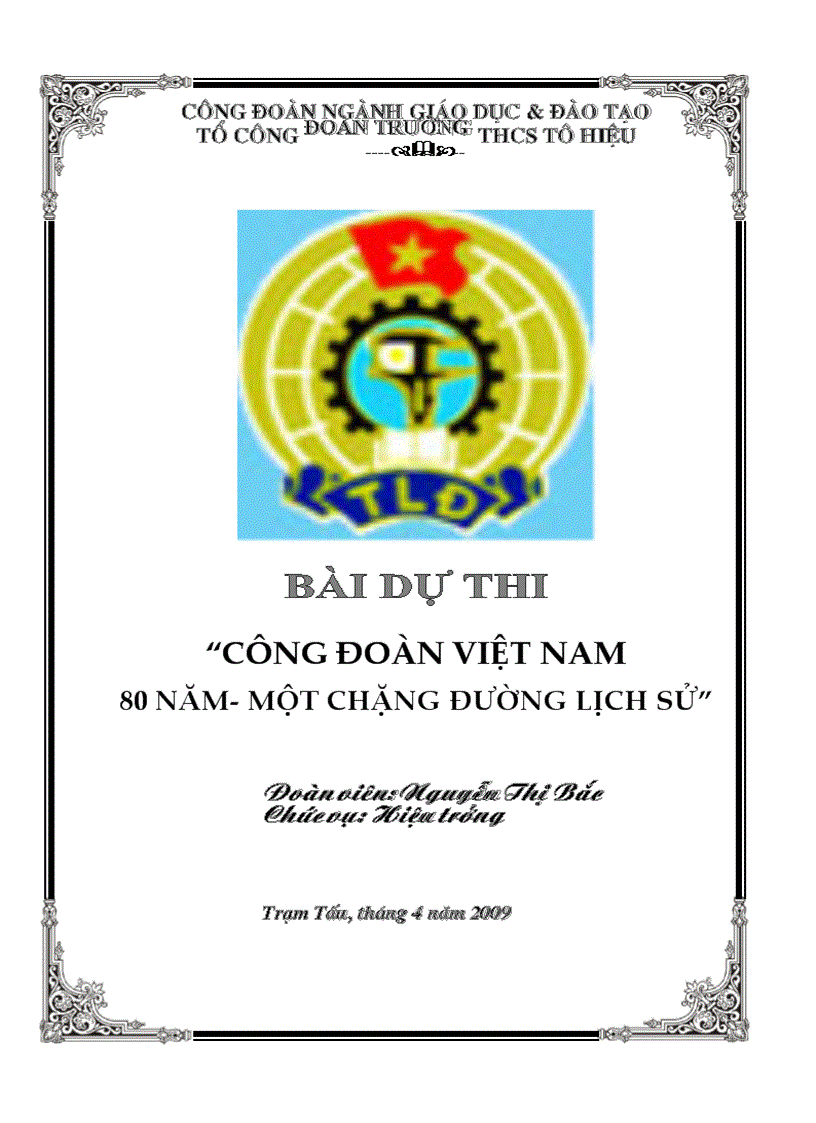 image for page Bìa bài dự thi 80 năm CD VN Đẹp lắm