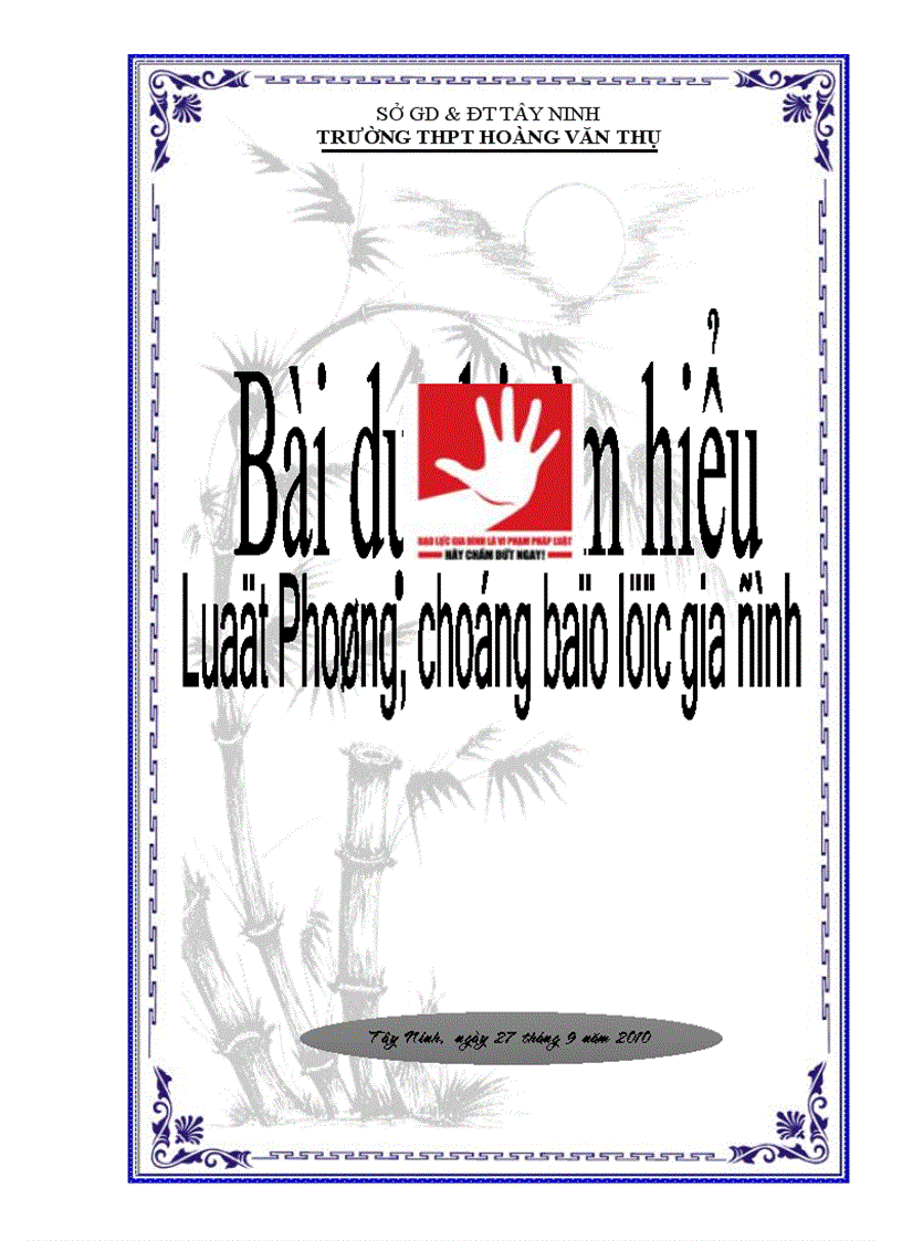 image for page Bìa bài dự thi tìm hiểu Luật PC BLGĐ