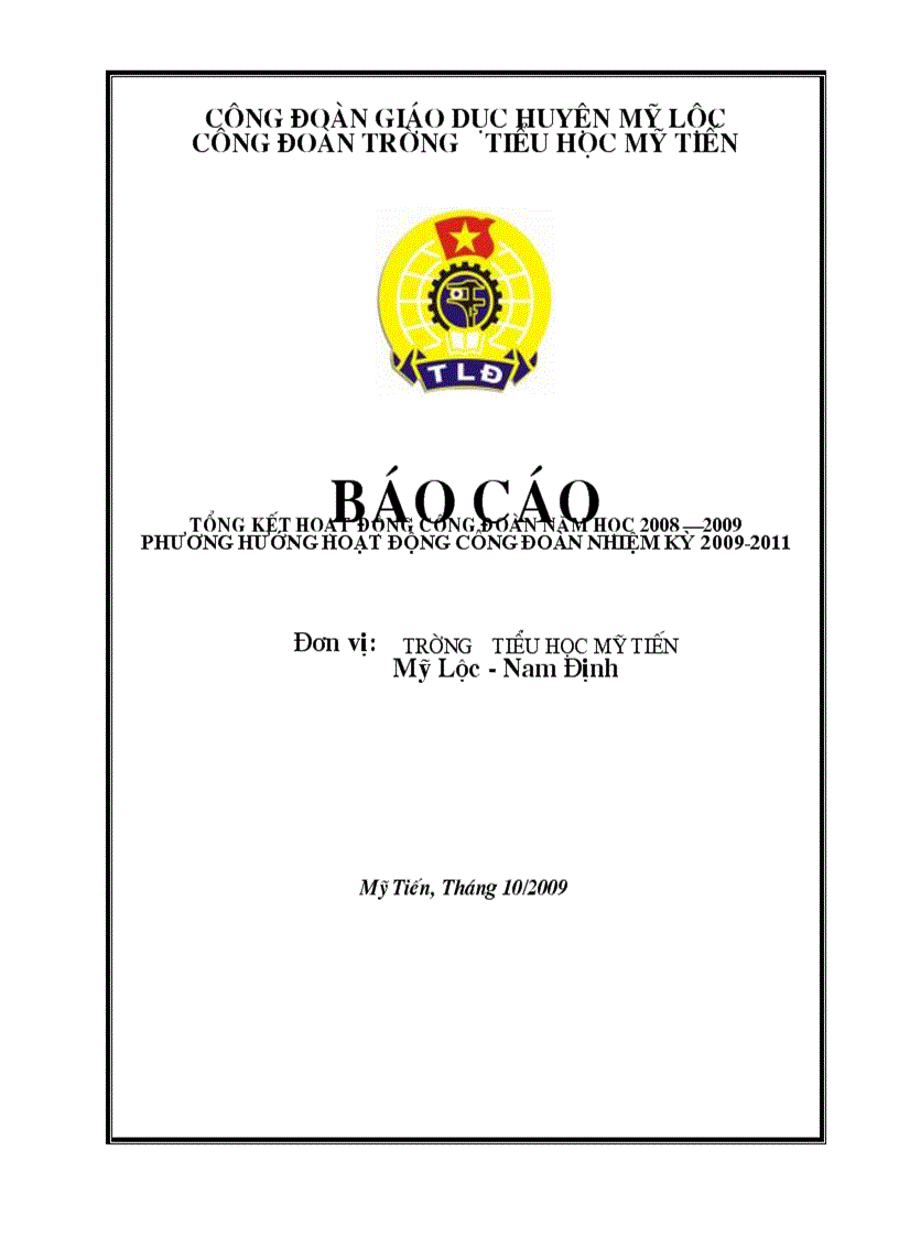 image for page Bia bao cao hoat dong cong dón