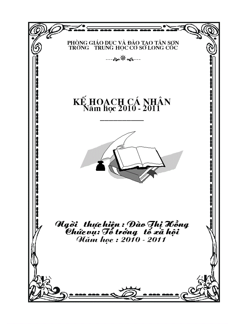 image for page Bia ke hoach ca nhan cuc kì gian di