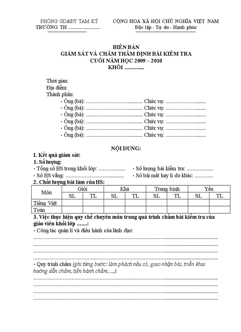 image for page Biên bản bàn giao chất lượng học sinh