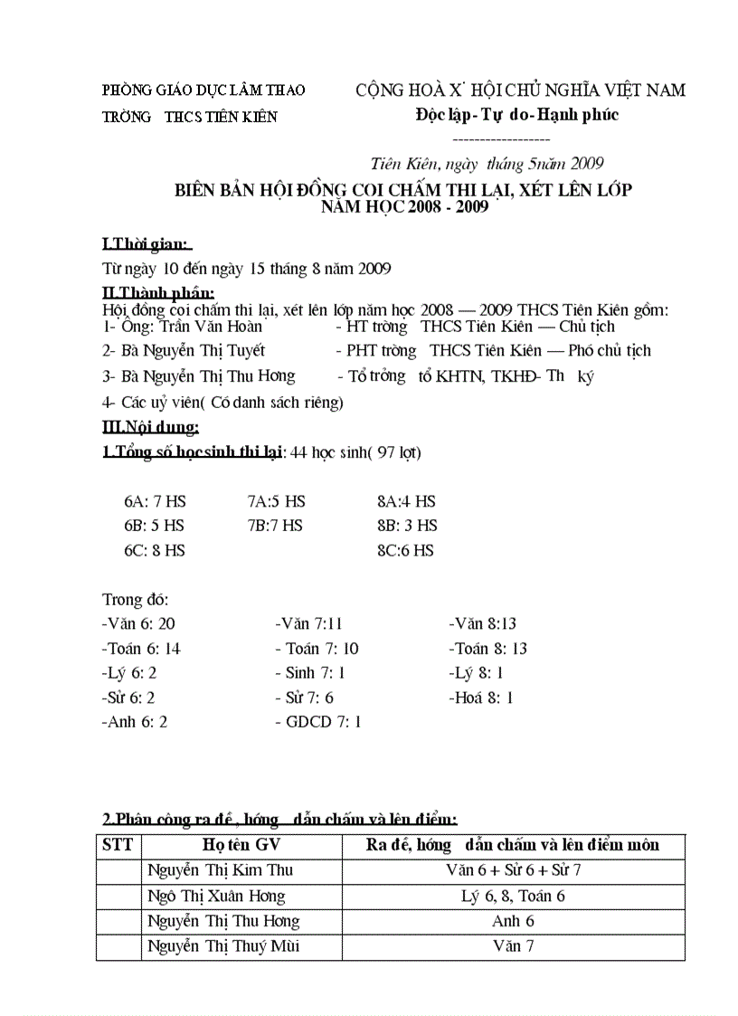image for page Bien ban coi cham thi lai