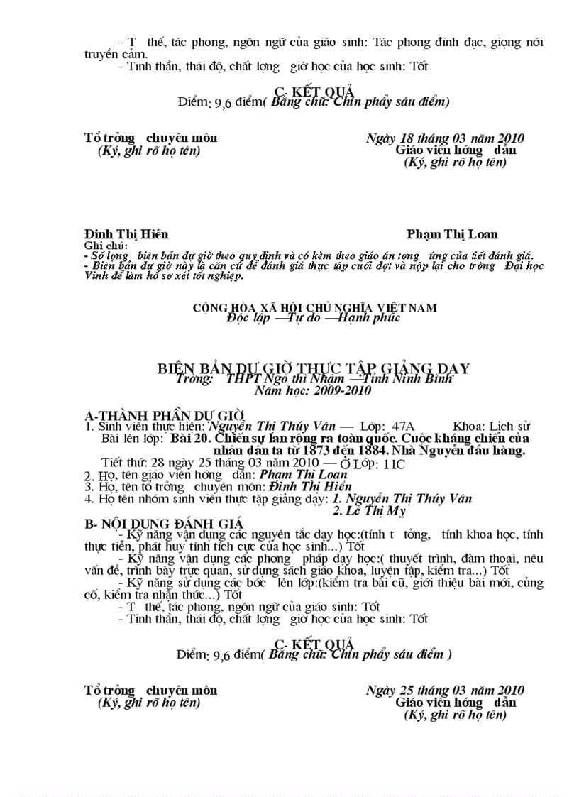 image for page Bien ban danh gia sinh vien