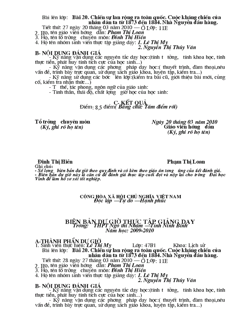 image for page Bien ban danh gia sinh vien