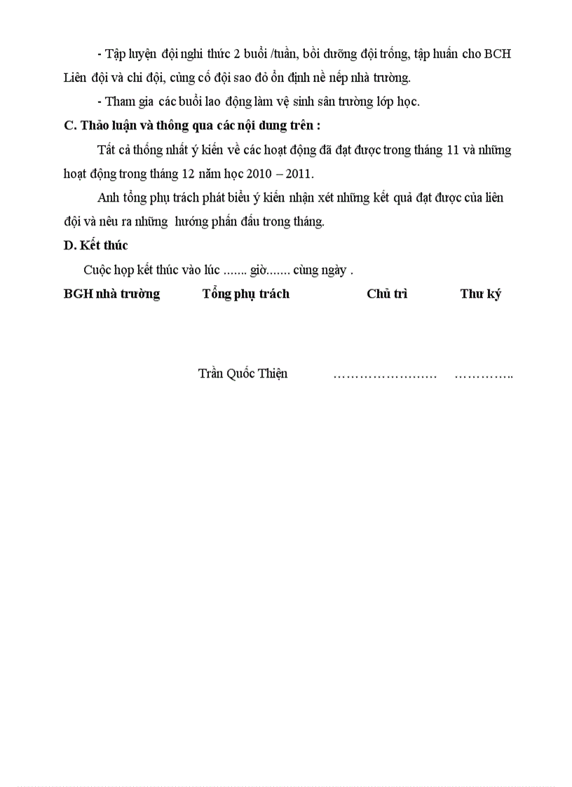 image for page Biên bản họp bch tháng 11