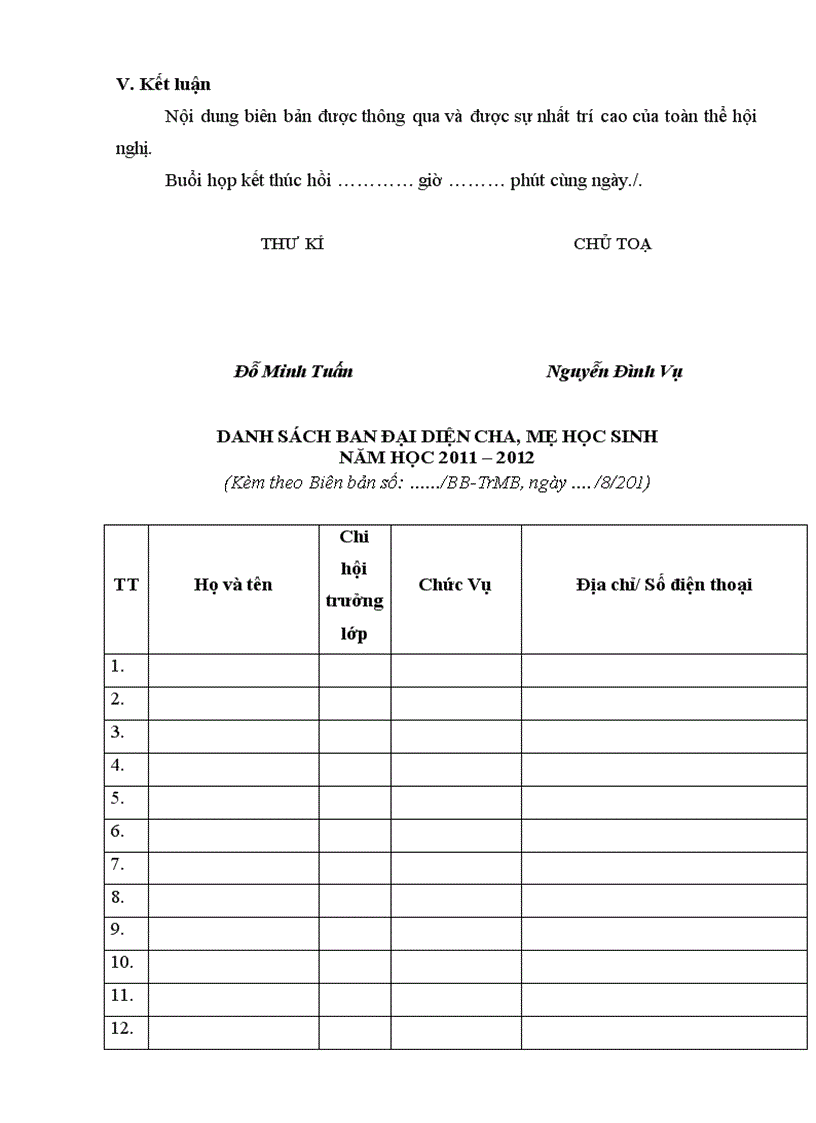 image for page Bien ban hop phu huynh dau nam