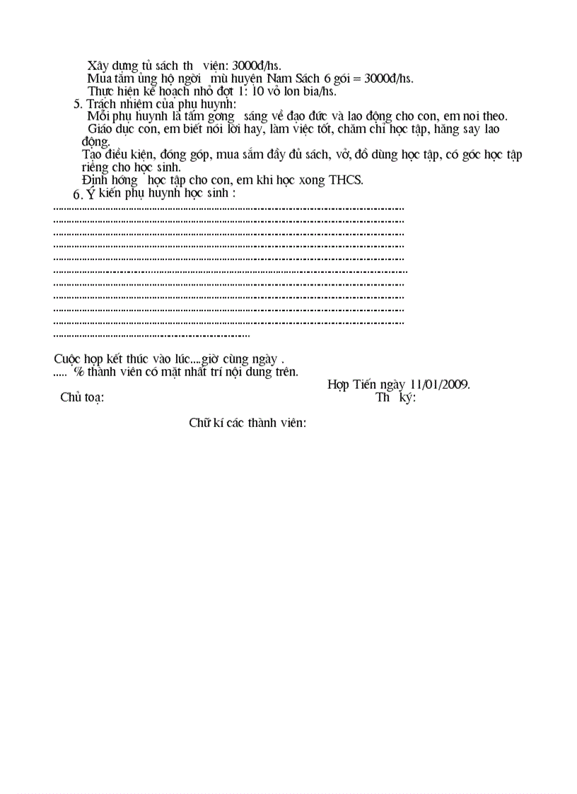 image for page Biên bản họp phụ huynh học kì 1