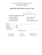 Biên bản nhập thư viện