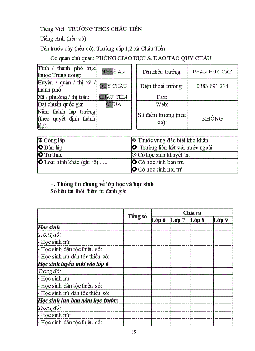 image for page Bien ban tu danh gia KĐCL 2011