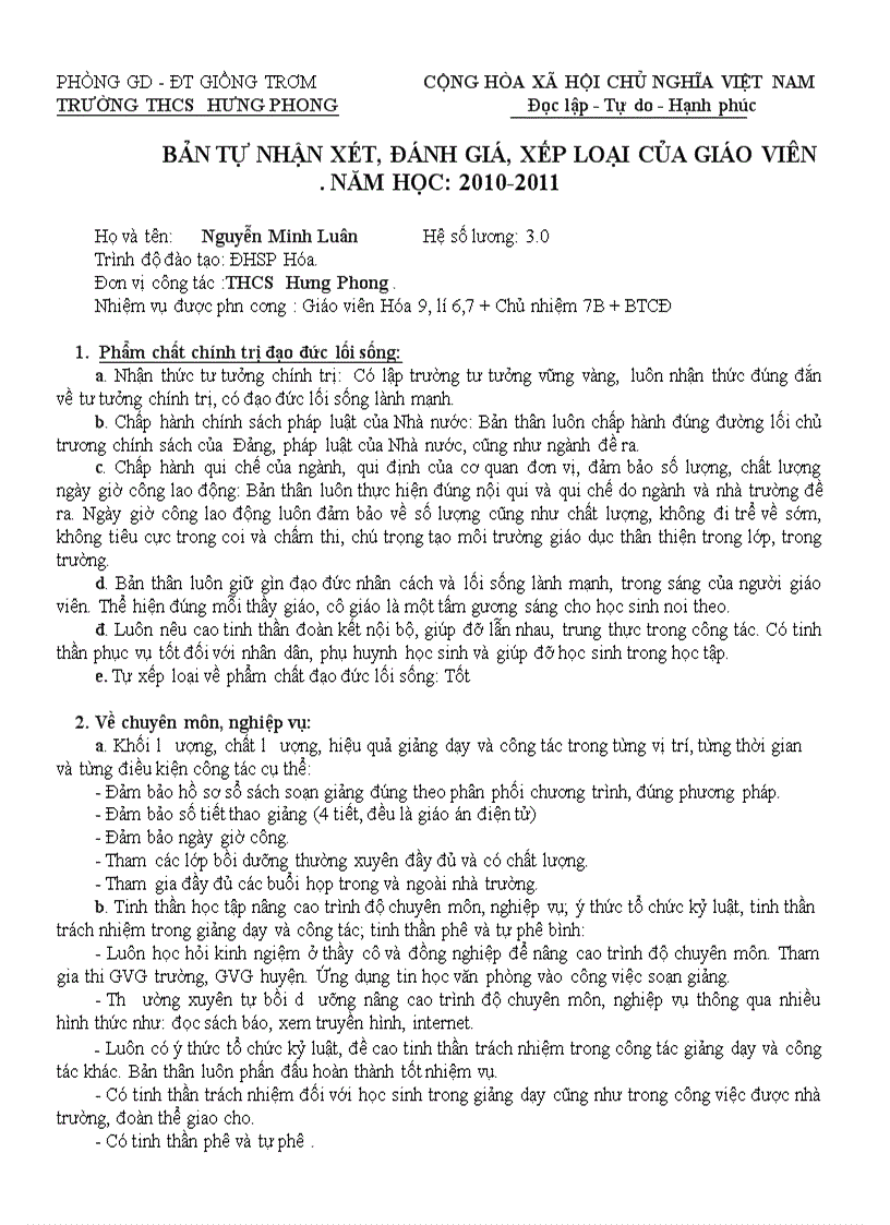 image for page Bieu mau danh gia xep loai gv