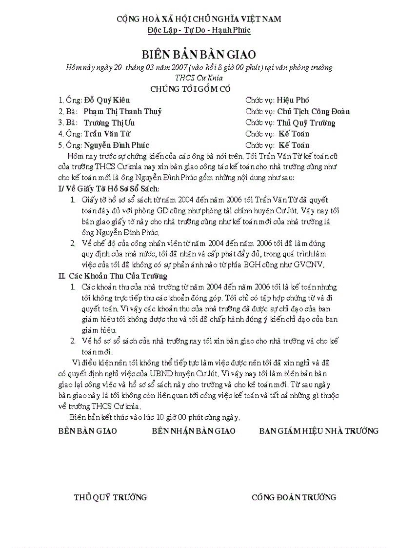 image for page Biên bản bàn giao 1