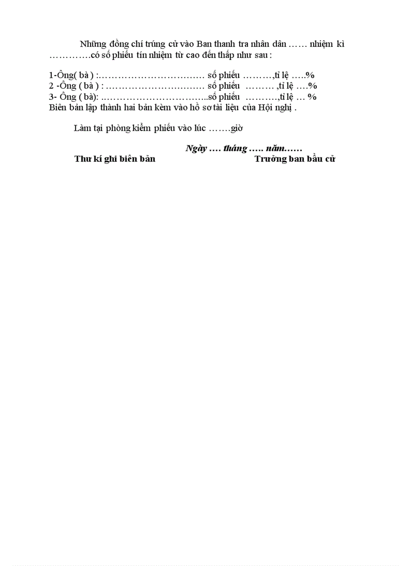 image for page Biên bản kiểm phiếu bầu Ban thanh tra nhân dân 1