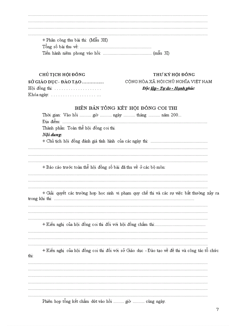 image for page Bo bien ban hoi dong coi thi